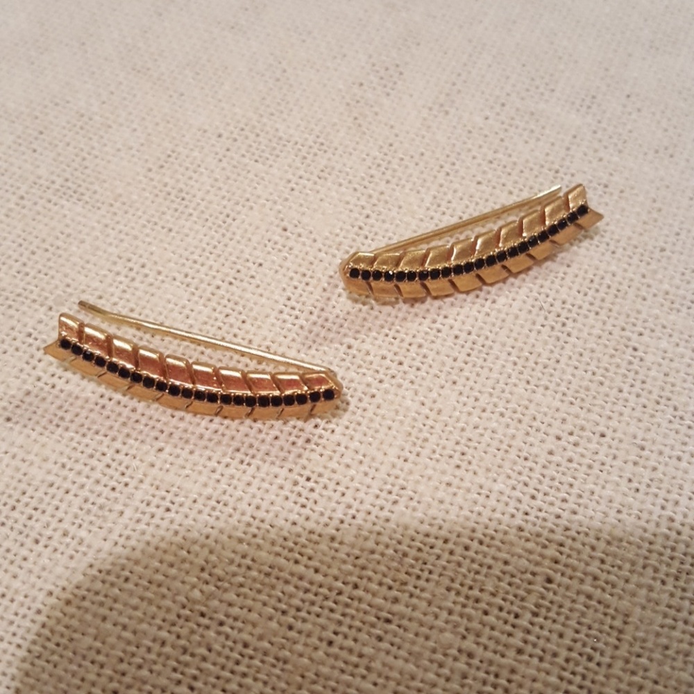 Stella and dot gilded path ear climbers
